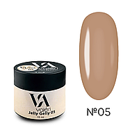 ГЕЛЬ ЖЕЛЕ ДЛЯ НІГТІВ VALERI JELLY GELLY №05 КОРИЧНЕВИЙ 15 МЛ