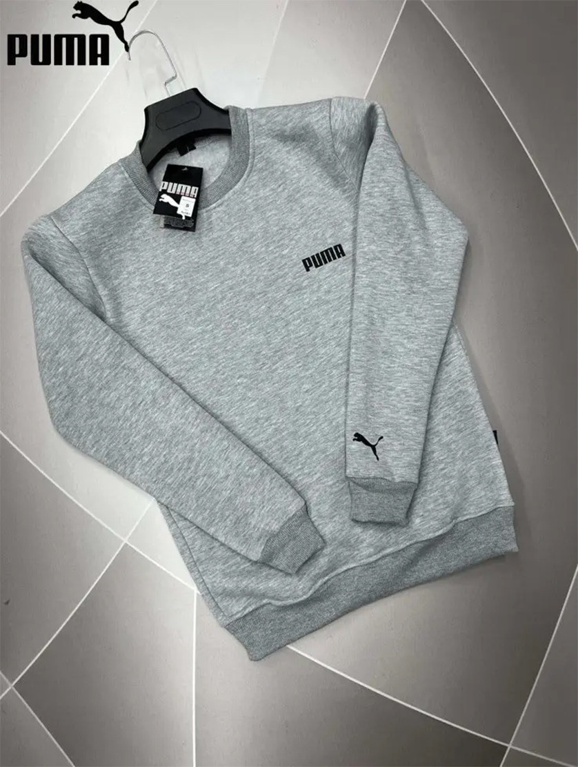 Чоловічий брендовий теплий світшот Pm сірий, чоловічий зимова кофта. Кофти світшоти. Чоловічий одяг, фото 1