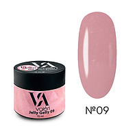 ГЕЛЬ ЖЕЛЕ ДЛЯ НІГТИВ VALERI JELLY GELLY No09 РОЖИВИЙ ПЕРЛАМУТР 15 МЛ