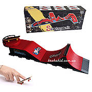 Набір фінгерборд Skatepark fingerboard скейт парк пальчиковий скейт-фінгерборд 2 скейти у комплекті