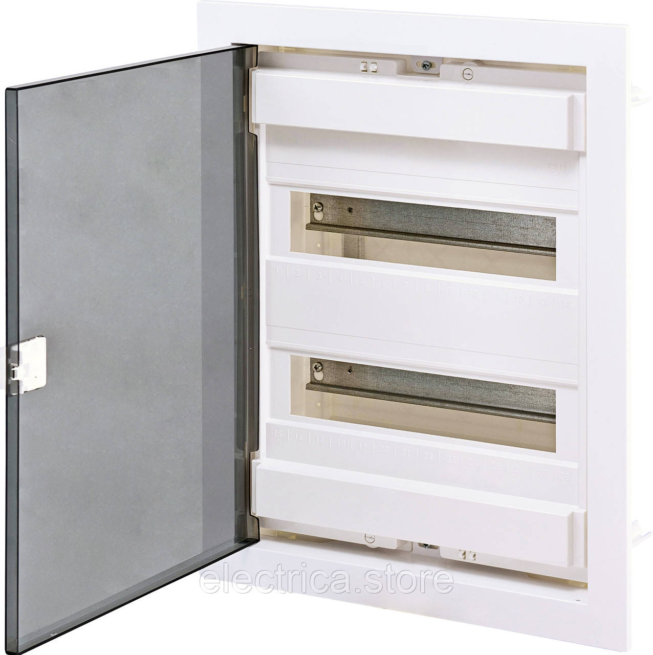 Щит 24 модулі металопластиковий прозорі двері ECG28 PT ETI 1101181, фото 1