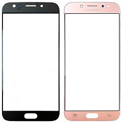 Скло дисплея Samsung Galaxy J7 2017 J730F (рожеве з OCA плівкою)