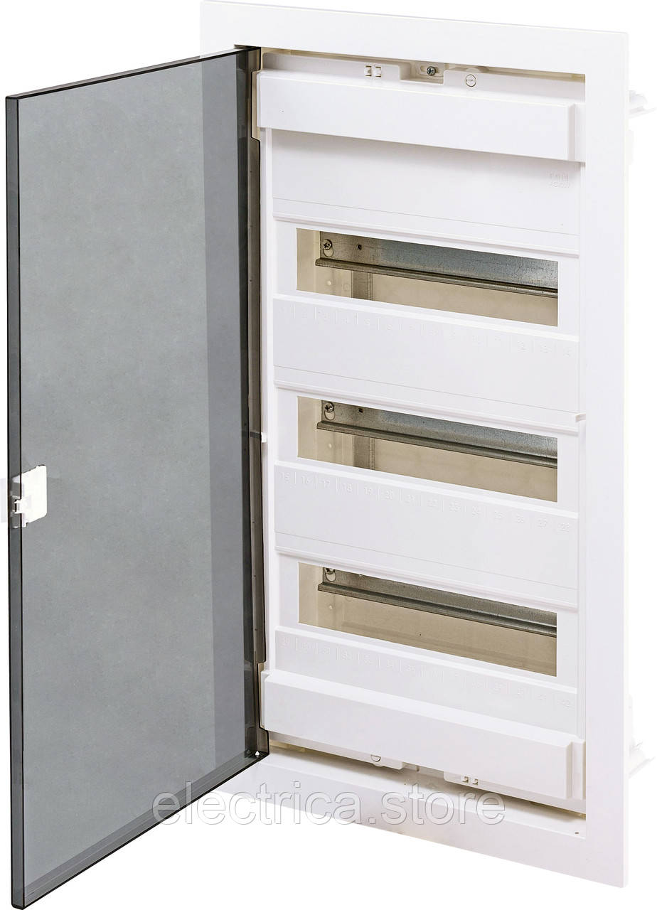 Щит 36 модулів металопластиковий прозорі двері ECG42 PT ETI 1101182, фото 1