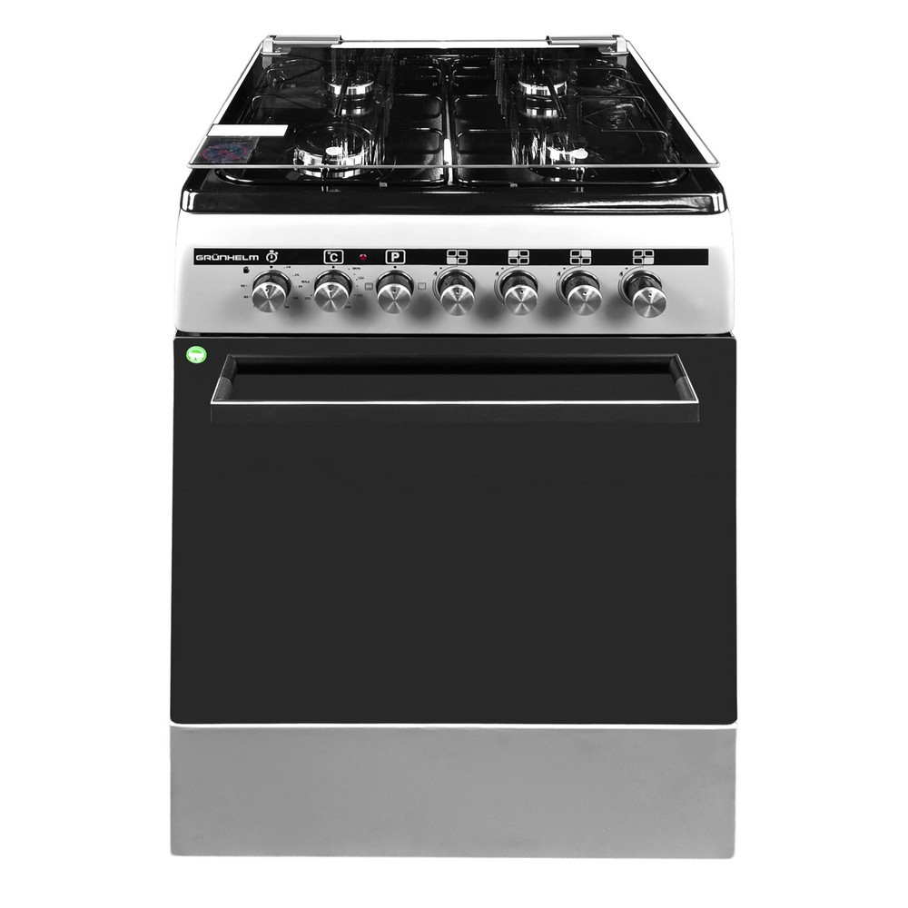 Плита газоелектрична Grunhelm FLG6612G Сіра