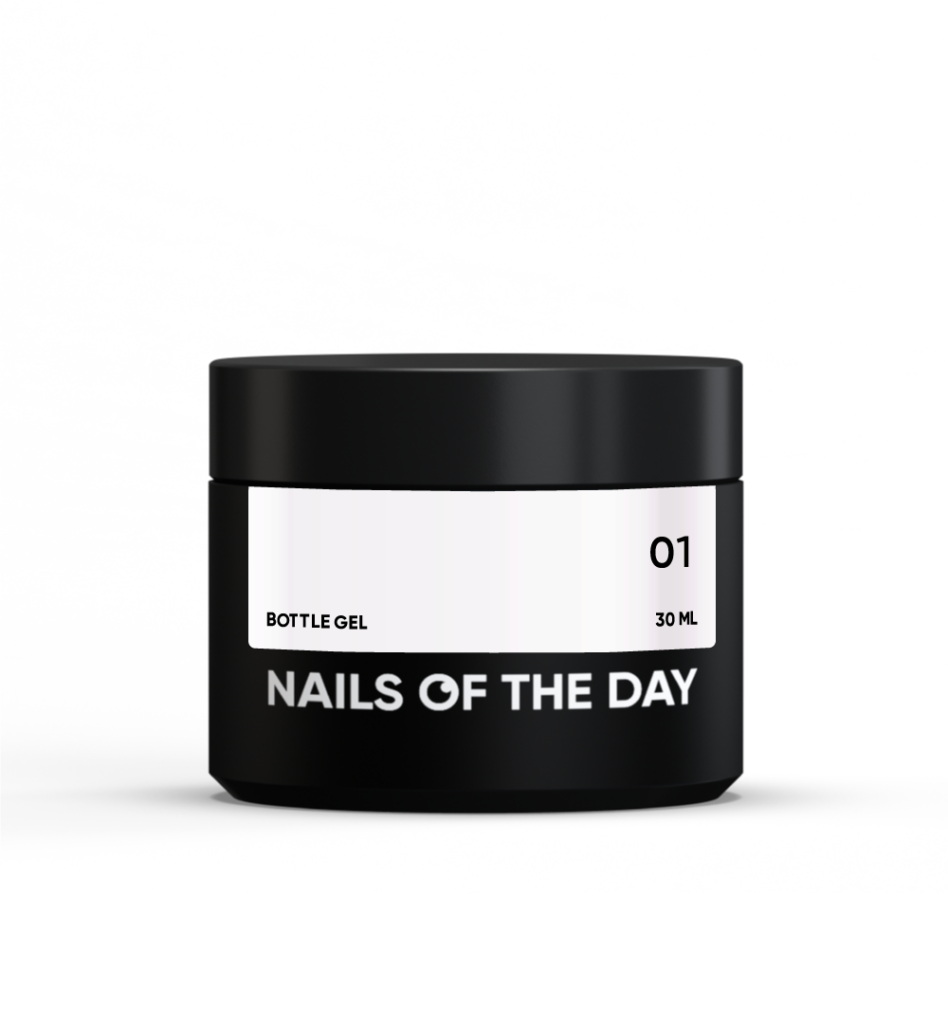 NAILSOFTHEDAY Bottle gel 01 – надміцний гель білий, 30 мл