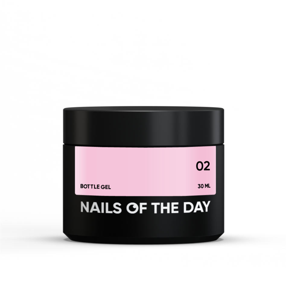 NAILSOFTHEDAY Bottle gel 02 – надміцний гель (блідно-рожевий), 30 мл