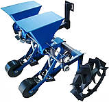 Двохрядна анкерна овочева сівалка кукурудзи Сі1 до мотоблока, фото 8