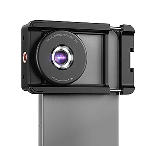 Мікроскоп для телефону 100x з LED підсвічуванням та універсальним кріпленням