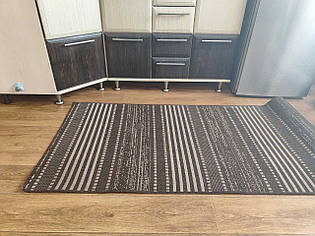 Килим без ворсу тонкий коричневий LANA 19246-91