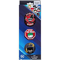 Набір бейджів на липучці Kite DC Comics Justice League DC24-3012-2, 3 шт.