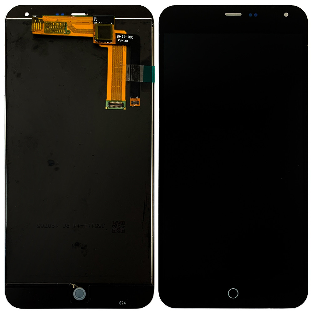 Дисплей (екран) Meizu M1 Note + тачскрін (чорний Оригінал), фото 1