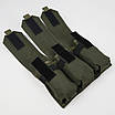 Підсумок потрійний для магазинів АК закритий на MOLLE Олива з міцного матеріалу Oxford, фото 5