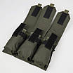 Підсумок потрійний для магазинів АК закритий на MOLLE Олива з міцного матеріалу Oxford, фото 6