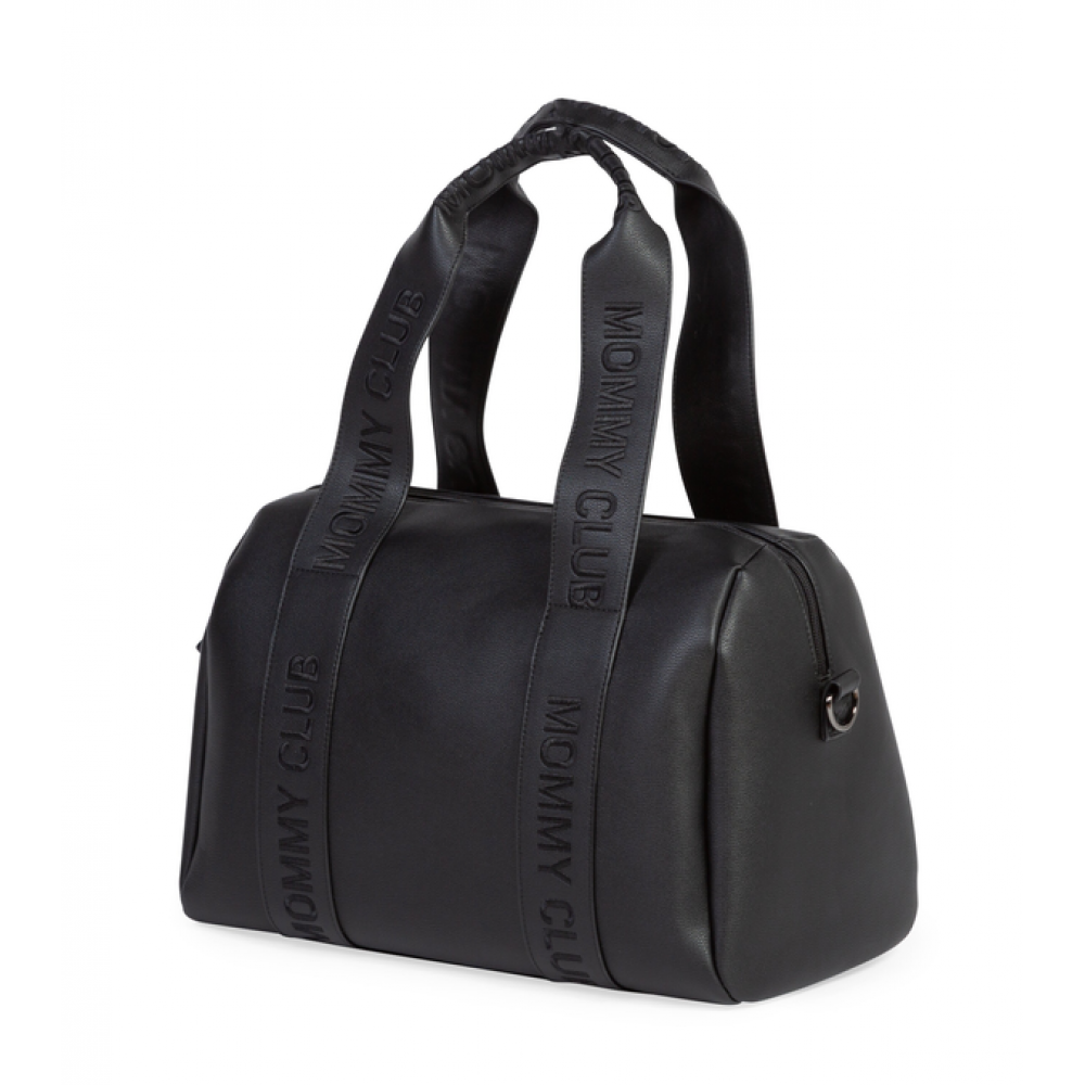 Childhome - Сумка Childhome Mommy club Signature vegan leather black