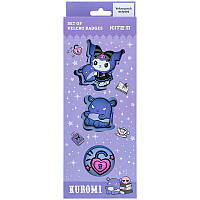 Набір бейджів на липучці Kite Kuromi HK24-3012-1, 3 шт.