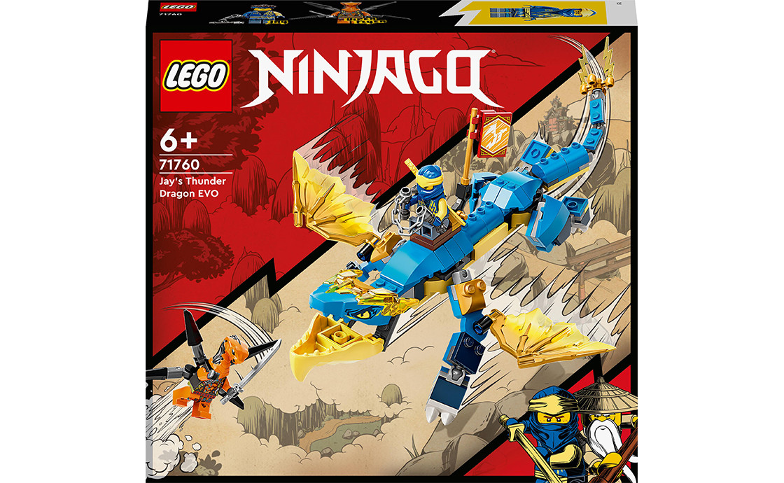 LEGO NINJAGO Дракон бурі Джея EVO 140 деталей (71760)