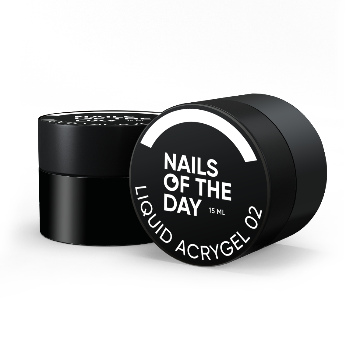 NAILSOFTHEDAY Liquid Acrygel 02 — насичено–молочний рідкий акригель нової формули для нігтів, 15 мл