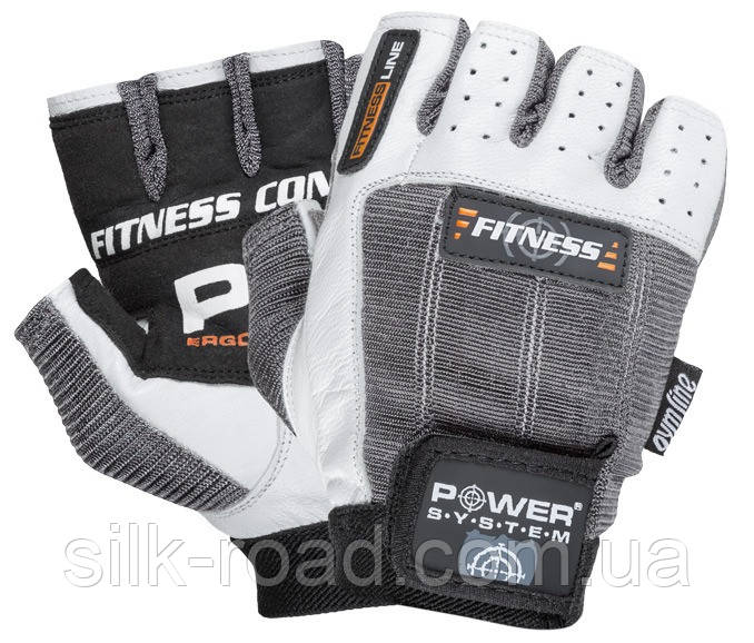 Рукавички для фітнесу Power System PS-2300 Fitness Grey/White M