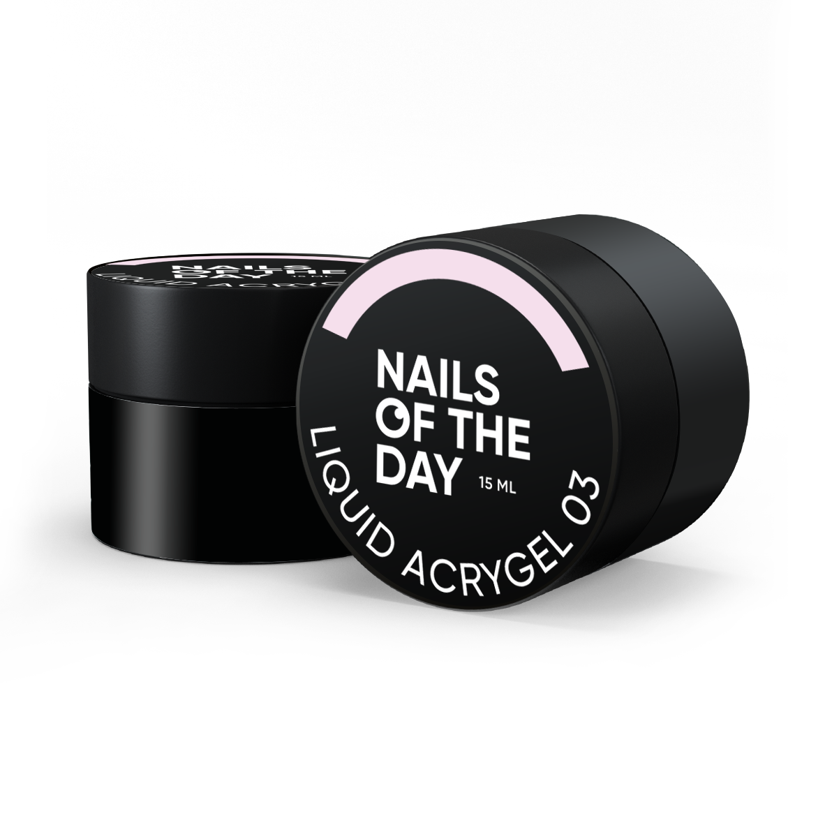 NAILSOFTHEDAY Liquid Acrygel 03 — ніжно–рожевий рідкий акригель нової формули для нігтів, 15 мл