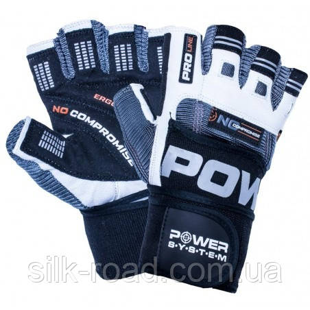 Рукавички для фітнесу Power System PS-2700 No Compromise Grey/White M