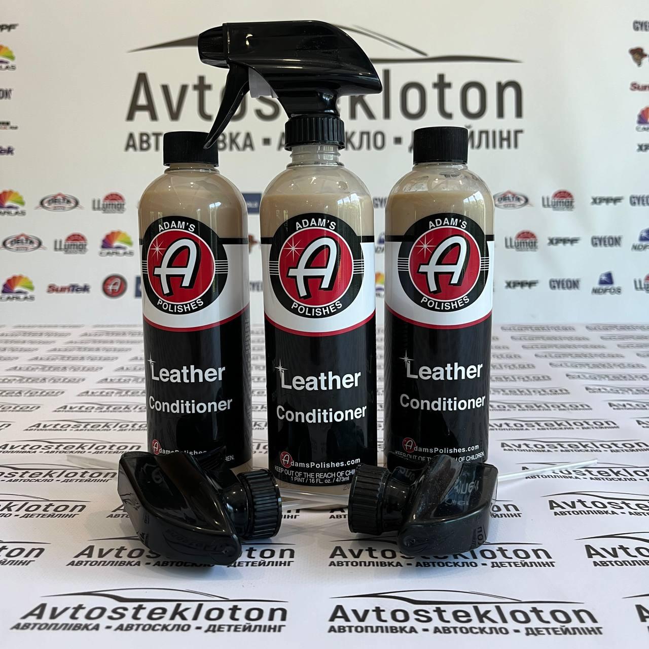 Кондиціонер для шкіри авто Adam's Leather Conditioner засіб для детейлінгу 473 мл