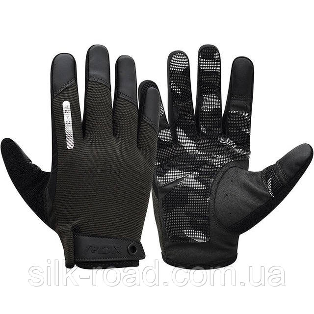 Рукавички для фітнесу RDX T2 Touch Screen Friendly Full Fingerf Black S
