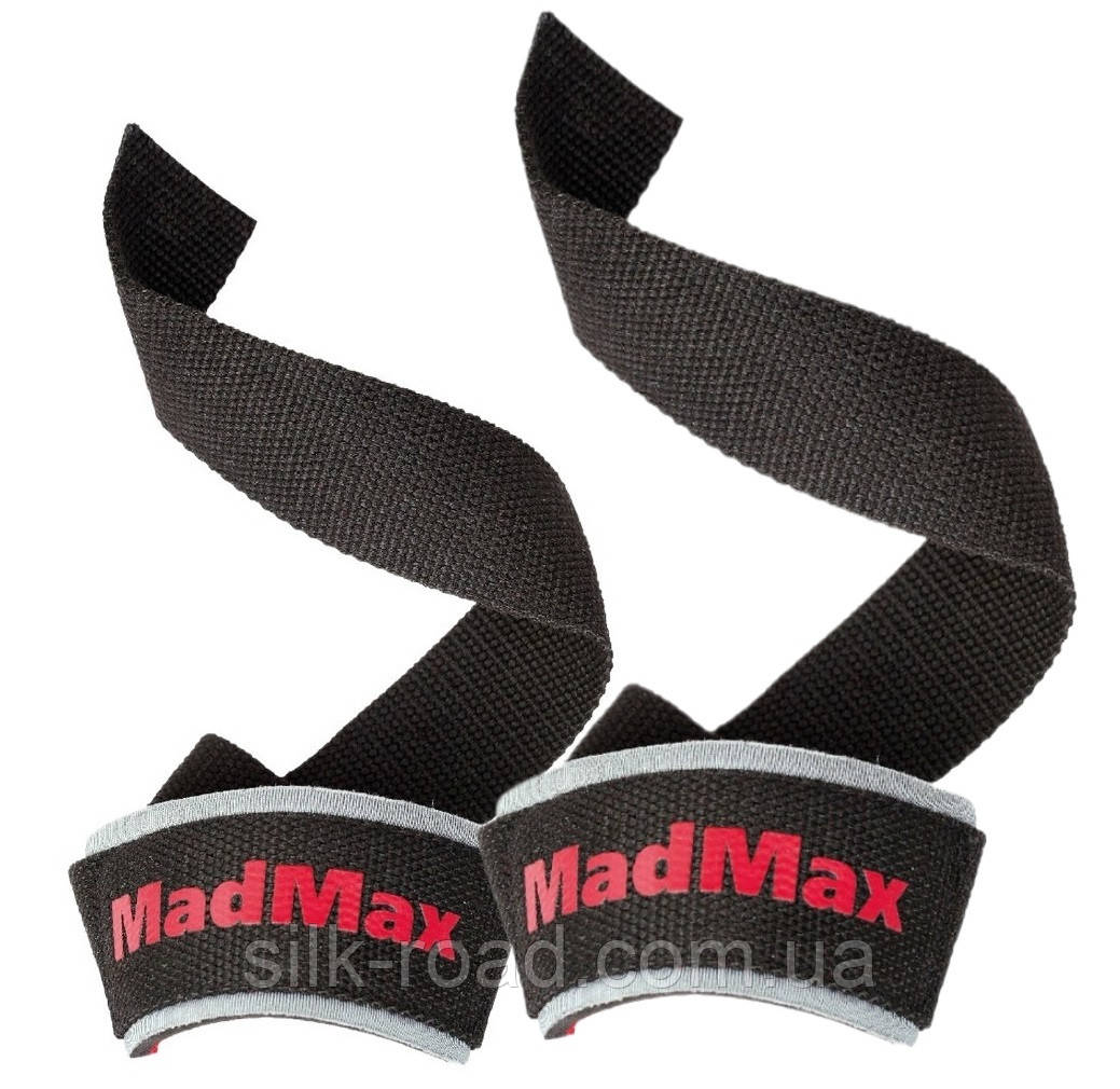 Лямки для тяги MadMax MFA-267 PWR Straps Black/Grey/Red