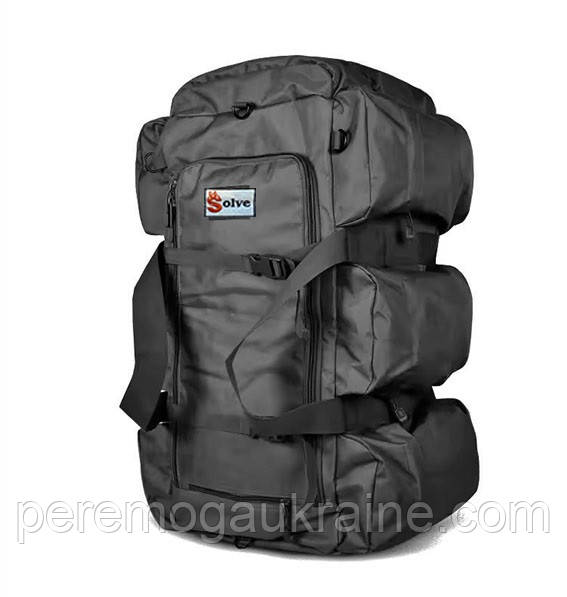 Тактичний Рюкзак-Сумка 2 в 1 Solve Bag 80 л 72 x 30 x 30 см Чорний- KT6002502