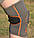 Наколінник MadMax MFA-297 Knee Support with Patella Stabilizer Dark Grey/Orange L, фото 5