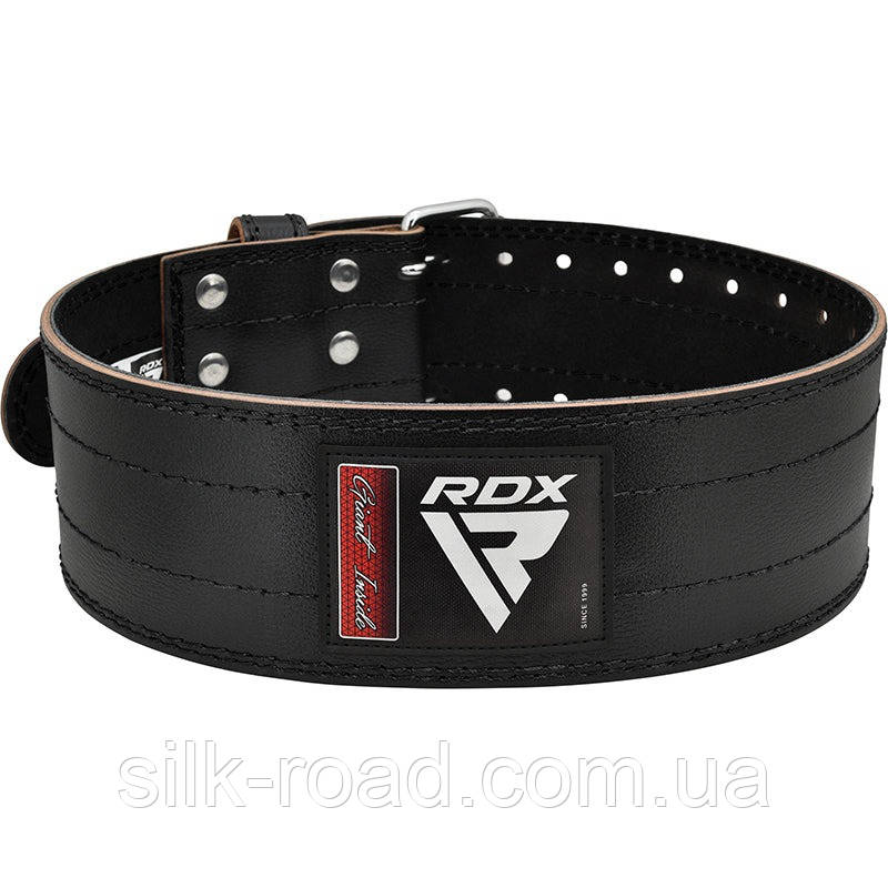 Пояс для пауерліфтингу RDX RD1 шкіряний Black XL