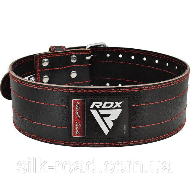 Пояс для пауерліфтингу RDX RD1 шкіряний Red L