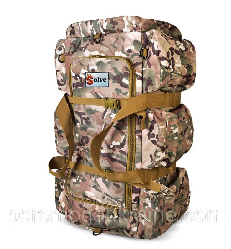 Тактичний Рюкзак-Сумка 2 в 1 Solve Bag 80 л 72 x 30 x 30 см Мультикам -KT6002506