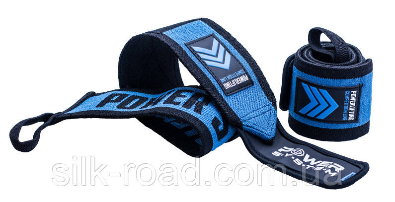Бинти для зап'ясть (кистьові бинти) Power System PS-3530 Wrist Wraps Extreme Blue