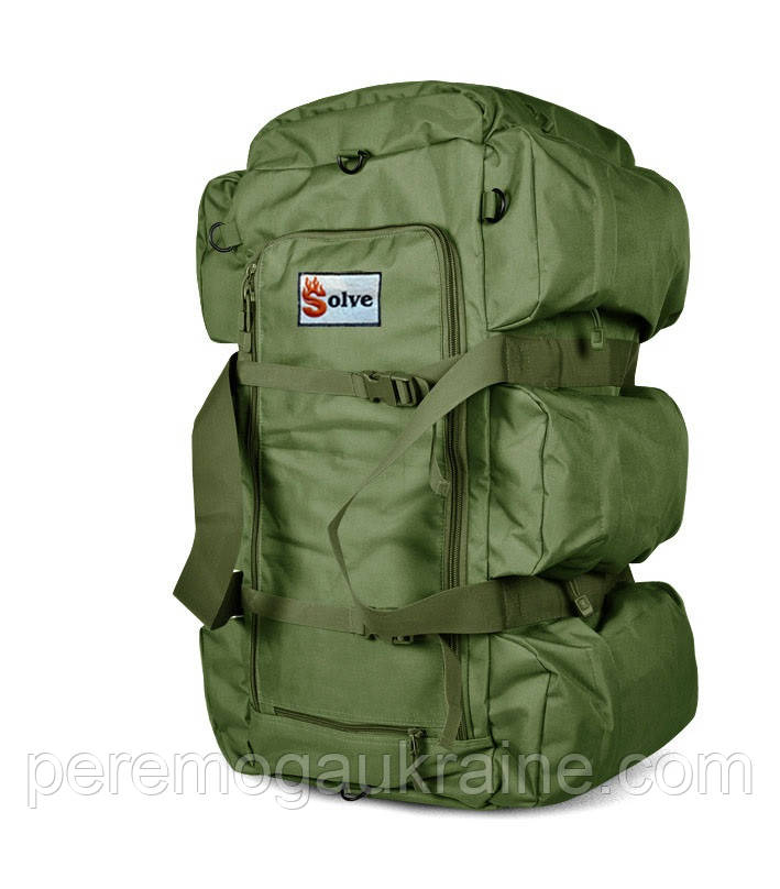 Тактичний Рюкзак-Сумка 2 в 1 Solve Bag 80 л 72 x 30 x 30 см Олива -KT6002501