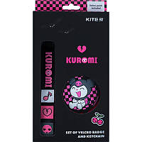 Набір бейджів на липучці та підвіска Kite Kuromi HK24-3010-2, 2 шт.