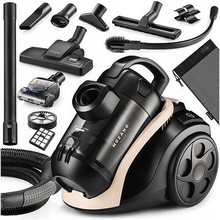 Циклонний пилосос без мішка Mozano Smart Cyclonic 4000W Beige, фото 1