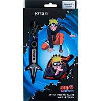 Набір бейджів на липучці та підвіска Kite Naruto NR24-3010-2, 2 шт.