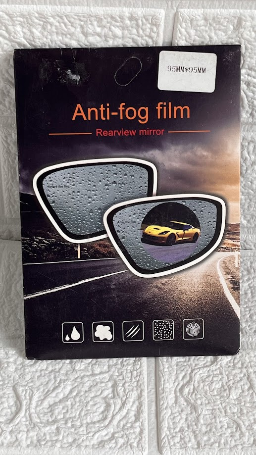 Плівка анти-дождь для дзеркал авто Anti-fog film 95 * 95 мм Анти фог