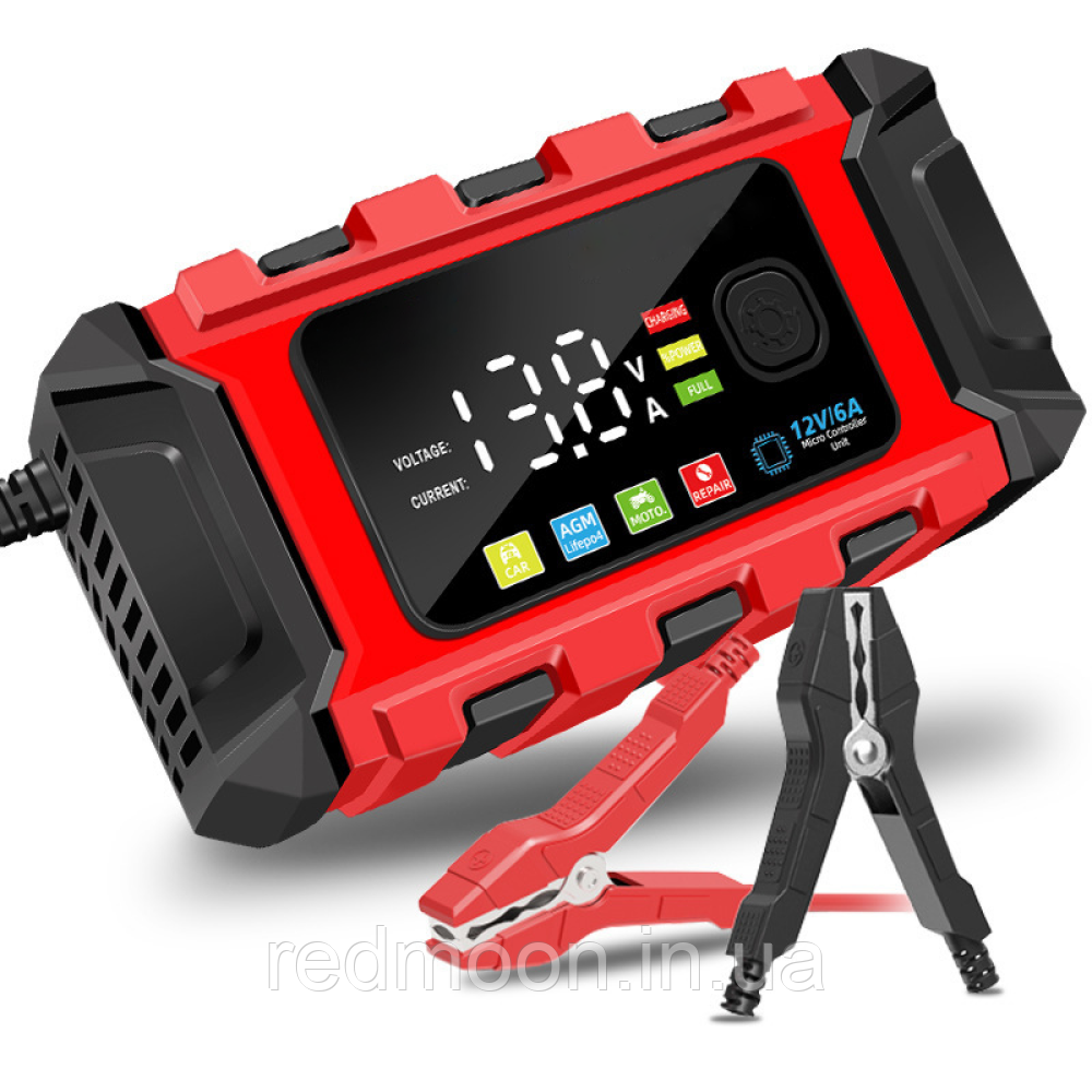 Зарядний пристрій для акумуляторів 12В, 6А, BATTERY CHARGER TK360 / Імпульсний пускозарядний пристрій