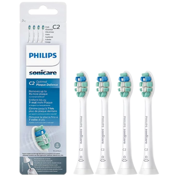 Насадка для електричної зубної щітки Philips Sonicare HX9024/10 C2 Optimal Plaque Defence (4 шт.)