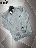 Чоловічий брендовий теплий світшот Pm сірий, чоловічий зимова кофта. Кофти світшоти. Чоловічий одяг