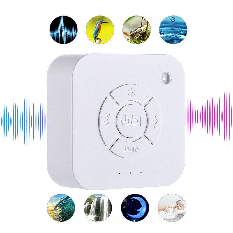 Генератор білого шуму для сну з акумулятором / 9 звуків / таймер White Noise Machine (WM-21022)