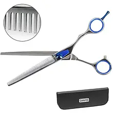 Філірувальні ножиці Davis Extreme Edge BLUE Thinning для стрижки собак та котів