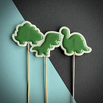 Силіконовий молд для льодяників "Динозаври"