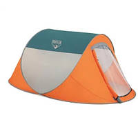 Намет 2-х місний Bestway 68005 + антимоскітна сітка + сумка Оранжево-Сіра