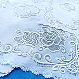Рушник весільний друк на габардиніз глітером під срібло (набір), фото 4