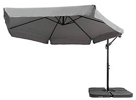 Парасолька садова Di Volio EMPOLI 350см сіра+ Основа садової парасольки