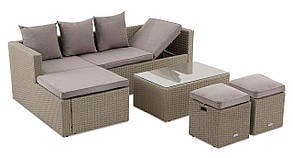 Садові меблі Di Volio Bologna бежевий/світло-сірий