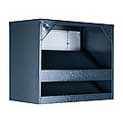 Ящик поштовий багатосекційний ЯП08B (антрацит-нержавійка), фото 4