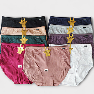 Трусики Бавовняні з Мереживом Мікс 18шт (5215)